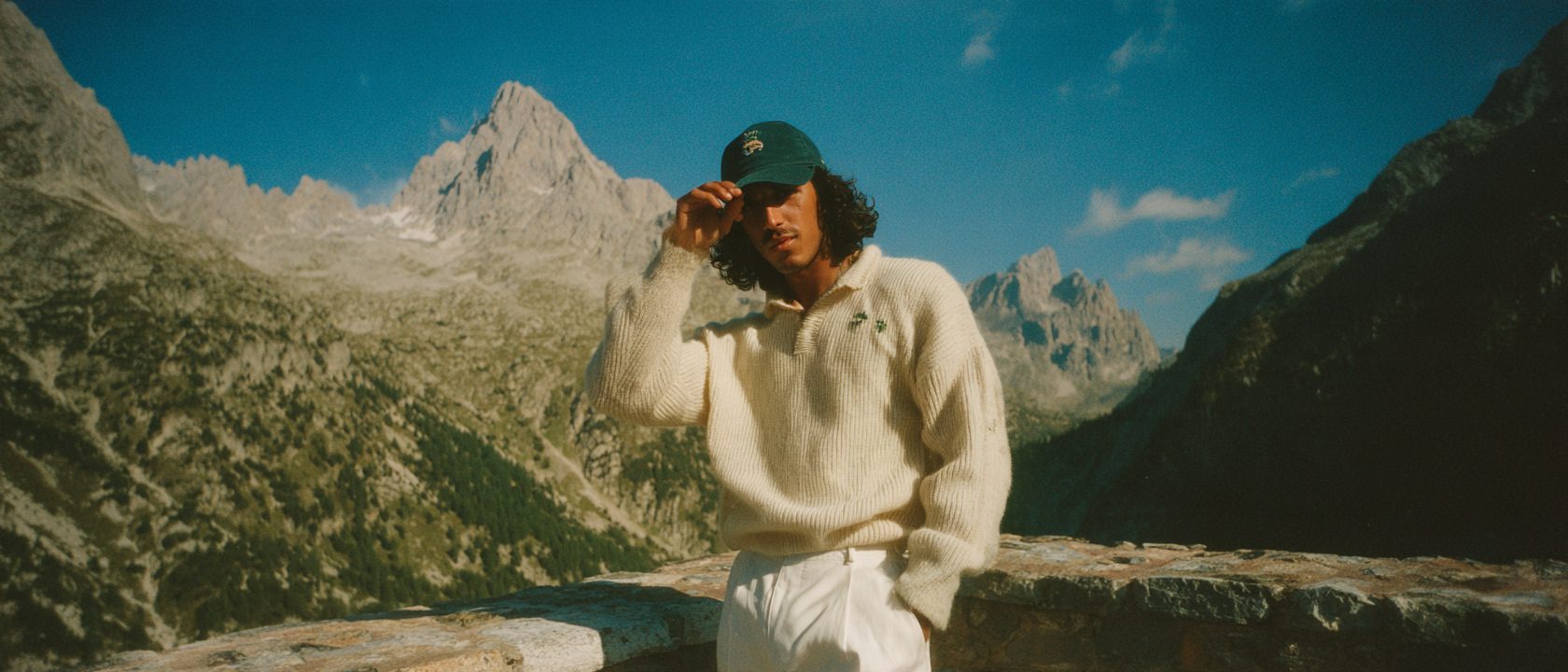 Hiker in the mountains of the Western Balkans