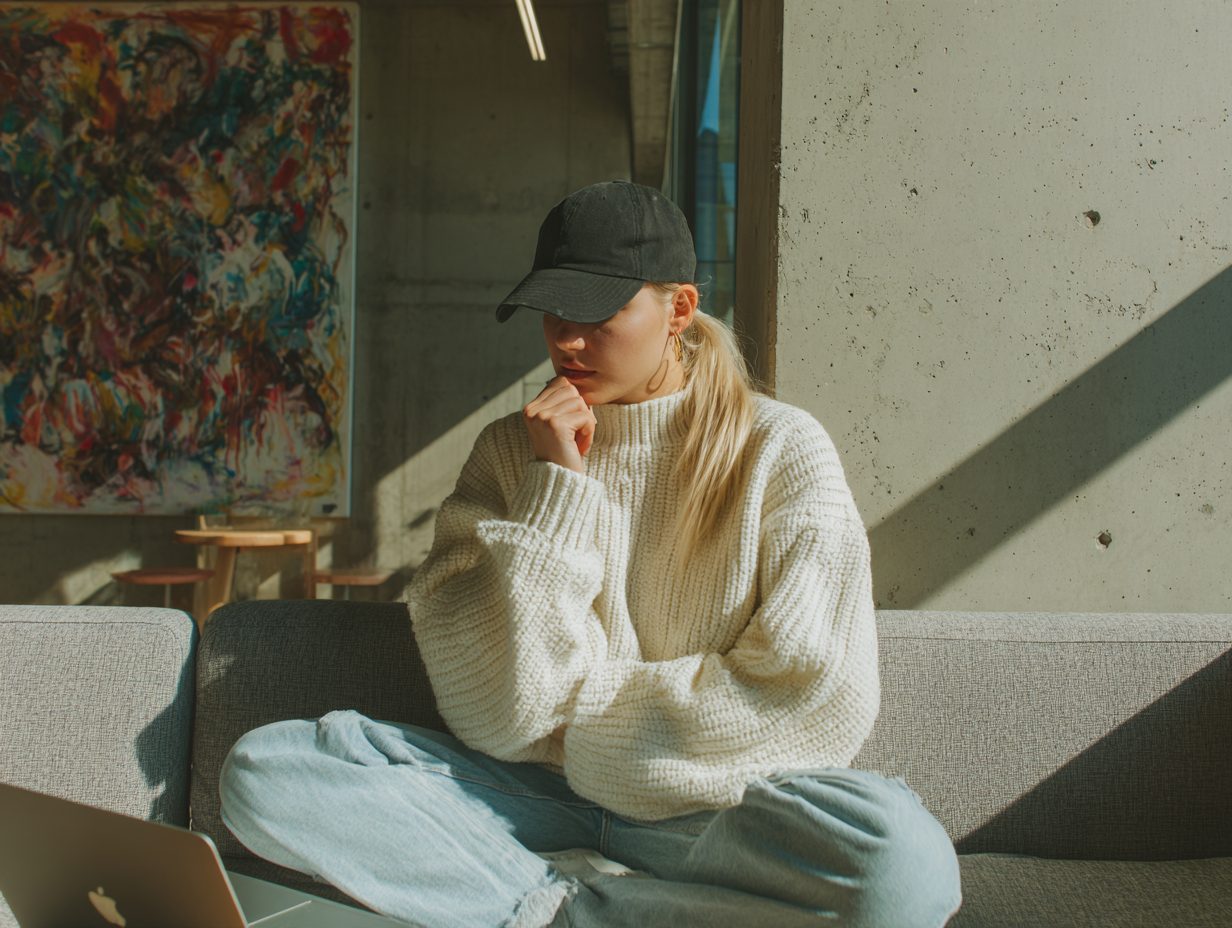 Woman working on a laptop in a sunlit office